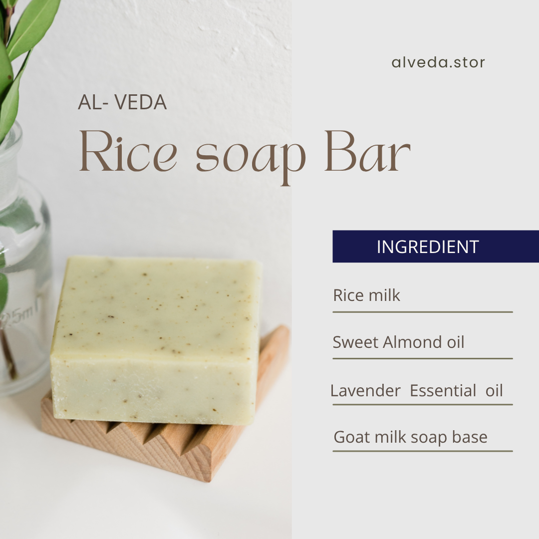 "Alveda Rice Milk Glow Soap” (Handmade)