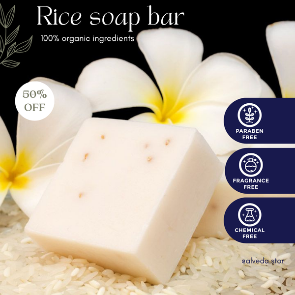 "Alveda Rice Milk Glow Soap” (Handmade)